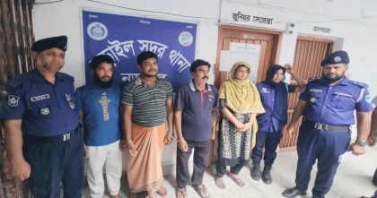 নড়াইলে প্রতিপক্ষকে ফাঁসাতে অপরণ নাটক করে পুলিশের জালে আটক চার