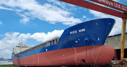 তুরস্কে রপ্তানি হচ্ছে আনন্দ শিপইয়ার্ডের তৈরি ৫৫০০ টনের জাহাজ