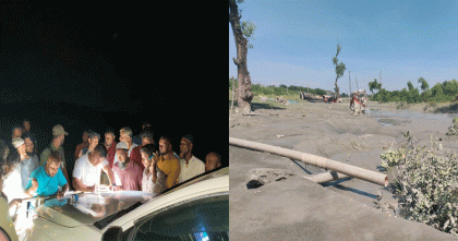 মহিপুরে অবৈধভাবে খাল ভরাট, ড্রেজারে বালু উত্তোলন; প্রশাসনের হানায় পাইপ বিনষ্ট, জরিমানা ৫০ হাজার
