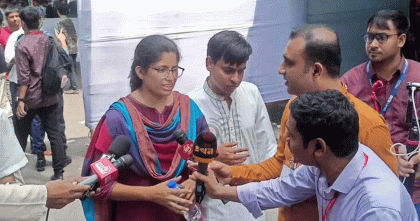 জয়ের ব্যাপারে আশাবাদী ভিপি প্রার্থী উমামা ফাতেমা