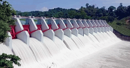 আবারো খুলে দেয়া হলো কাপ্তাই বাঁধের ১৬টি জলকপাট