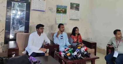 জাকসু নির্বাচন: কারচুপির অভিযোগে ছাত্রদল প্যানেলের সংবাদ সম্মেলন