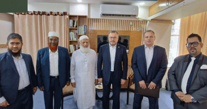 জামায়াত আমিরের সাথে রাশিয়ার রাষ্ট্রদূতের সৌজন্য সাক্ষাৎ