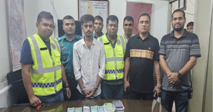 চুরি হওয়া টাকা ও মোটরসাইকেল উদ্ধারসহ গ্রেপ্তার এক