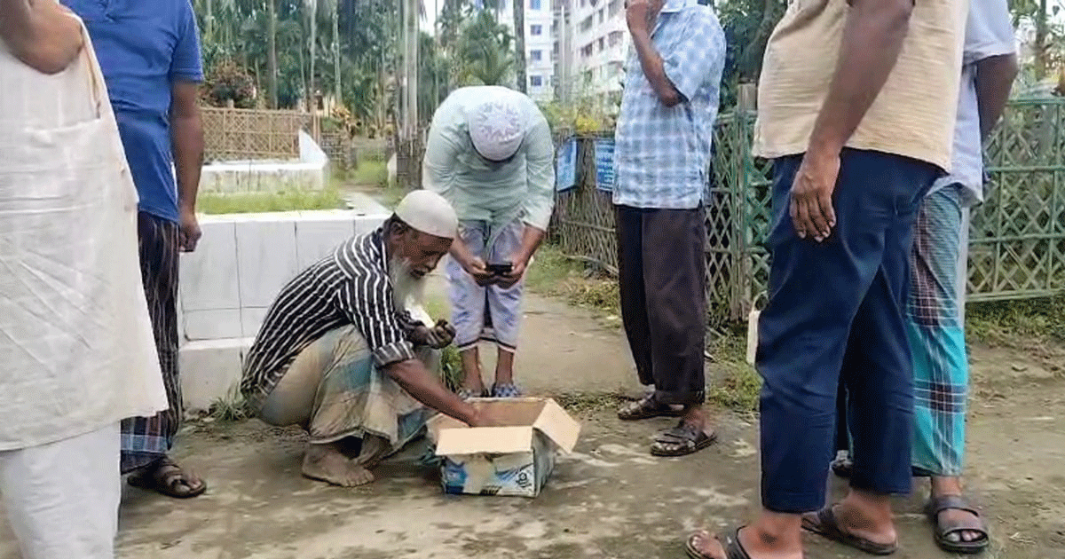 জীবিত নবজাতক দাফনের চেষ্টা: পালিয়েছে স্বজনরা