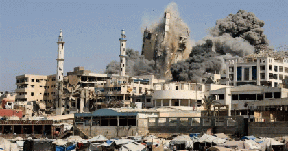 ইসরায়েলের বিমান হামলায় গাজায় নিহত আরও ৫১ ফিলিস্তিনি