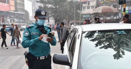 ট্রাফিক আইন লঙ্ঘনে ডিএমপির দুই হাজার ১৫২ মামলা