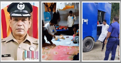পুলিশের বিছানায় বসে ভাত খেলেন যুবলীগ নেতা