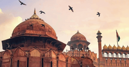 দিল্লির লালকেল্লার দেয়ালে বায়ুদূষণের কালো ছাপ; ক্ষতির মুখে ঐতিহাসিক স্থাপনা

