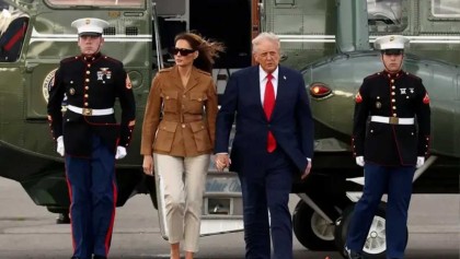 ট্রাম্পের হেলিকপ্টারের জরুরি অবতরণ