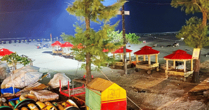 সমুদ্র সৈকতজুড়ে অবৈধ দোকান নির্মাণের হিড়িক: চলছে বালিয়াড়ি দখলের প্রতিযোগিতা