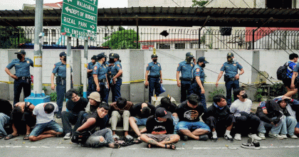 ফিলিপাইনে দুর্নীতিবিরোধী বিক্ষোভে আটক দুই শতাধিক