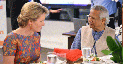 প্রধান উপদেষ্টার সাথে বেলজিয়ামের রানির সাক্ষাৎ