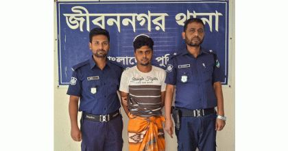 জীবননগর থানা পুলিশ মাদক বিরোধী ইয়াবাসহ যুবক আটক