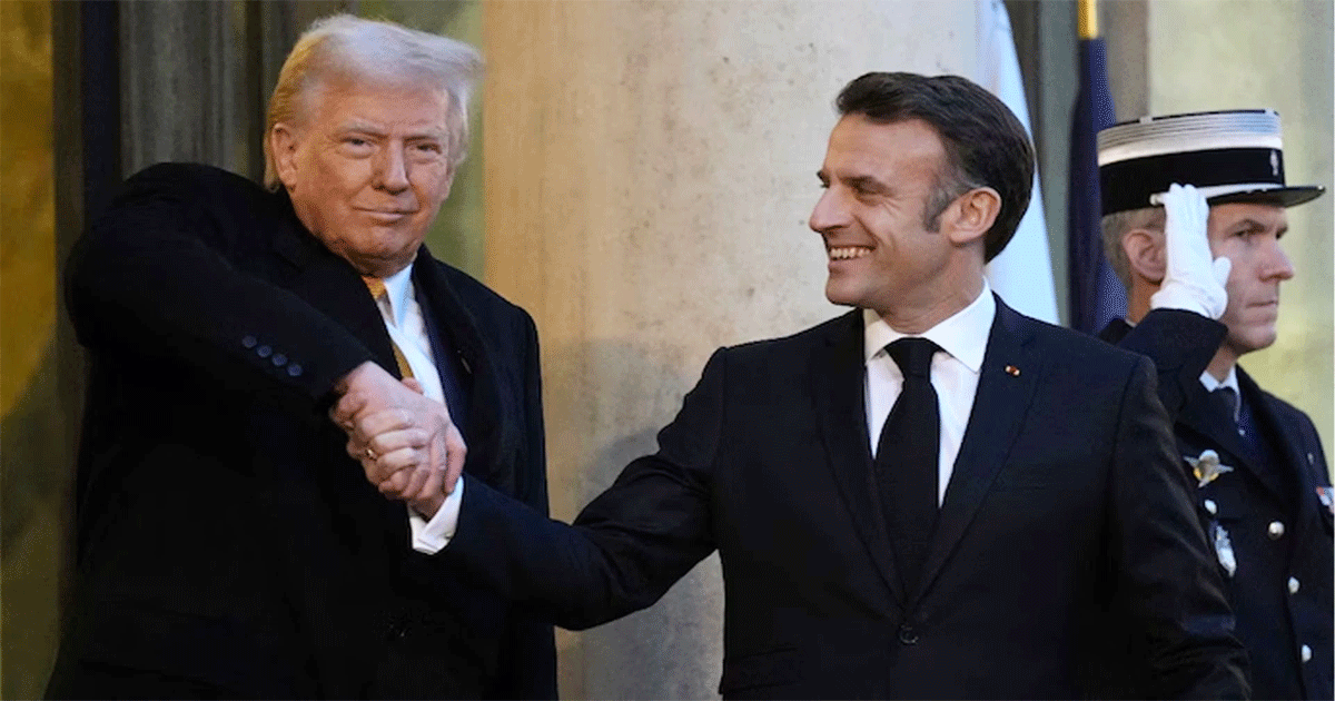 নোবেল জিততে ট্রাম্পকে যে পরামর্শ দিলেন ম্যাক্রোঁ
