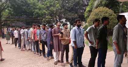 গকসু নির্বাচন: উৎসবমুখর পরিবেশে চলছে ভোটগ্রহণ