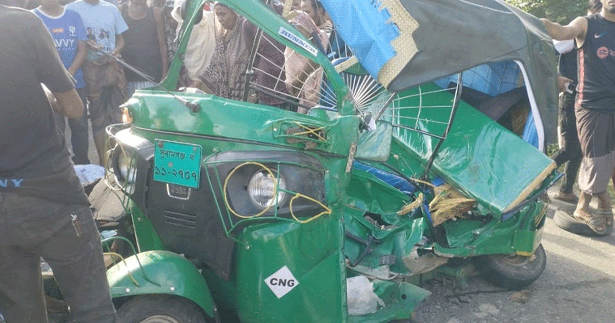 সুনামগঞ্জ-সিলেট মহাসড়কে পিকআপ-সিএনজি সংঘর্ষে মা-মেয়েসহ নিহত তিন