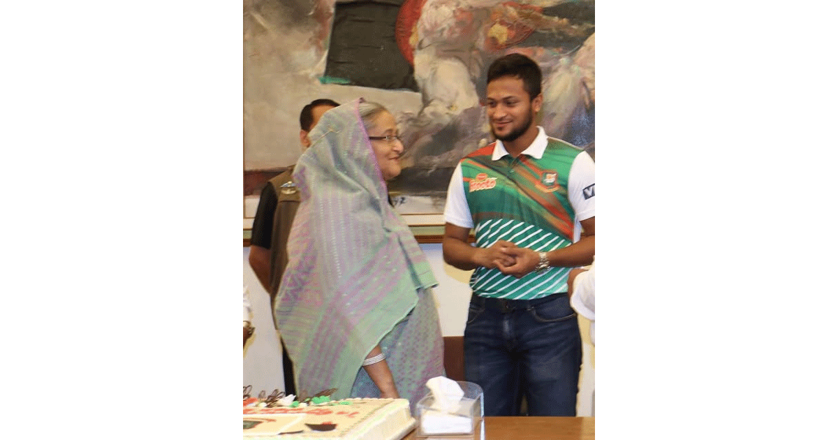 শেখ হাসিনাকে জন্মদিনের শুভেচ্ছা সাকিবের