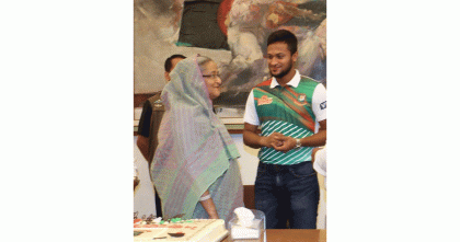শেখ হাসিনাকে জন্মদিনের শুভেচ্ছা সাকিবের