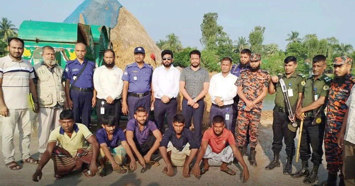 সিরাজগঞ্জে শামুক-ঝিনুক নিধন বন্ধে অভিযান