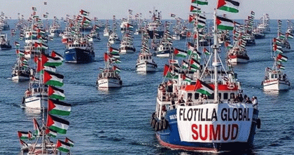 গাজার আরও কাছে ‘ফ্লোটিলা’ , ইসরায়েলি হামলার আশঙ্কা