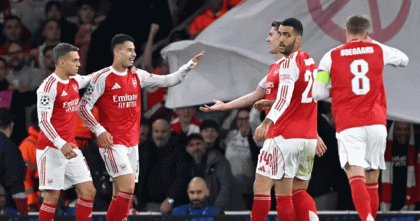 অলিম্পিয়াকোসের বিপক্ষে ২-০ গোলের সহজ জয় আর্সেনালের