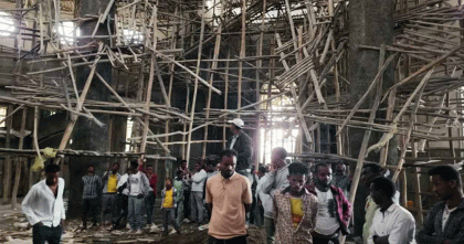 ইথিওপিয়ায় গির্জার অস্থায়ী নির্মাণকাঠামো ভেঙে ৩৬ জন নিহত
