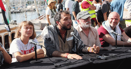 ইসরায়েলে অনির্দিষ্টকালের জন্য অনশন শুরু করেছেন ফ্লোটিলার অভিযাত্রীরা