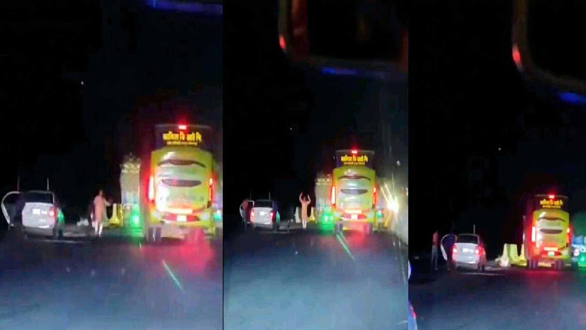 যমুনা সেতু পশ্চিম সংযোগ মহাসড়কে প্রাইভেটকার থামিয়ে প্রকাশ্যে ডাকাতি 