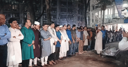 জবি ছাত্রদল নেতার জানাজায় সাদিক কায়েম-রাকিবসহ অগণিত মানুষের ঢল