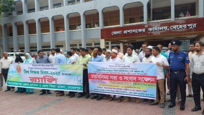 মেহেরপুরে বিশ্ব শিক্ষক দিবস ২০২৫ উপলক্ষে র‍্যালি আলোচনা সভা অনুষ্ঠিত