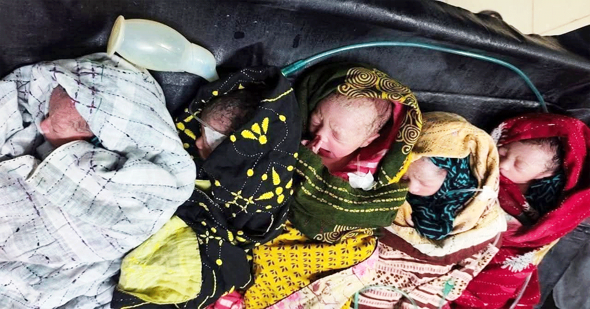 একসাথে পাঁচ সন্তানের জন্ম দিলেন লামিয়া আক্তার