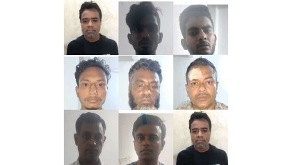 হাতিরঝিলে থানা পুলিশের বিশেষ অভিযানে গ্রেপ্তার নয়