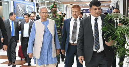 রোমের উদ্দেশ্যে ঢাকা ত্যাগ করেছেন প্রধান উপদেষ্টা