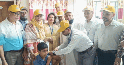 ব্রাহ্মণবাড়িয়ায় বিনামূল্যে টাইয়ফয়েড টিকাদান কর্মসূচীর উদ্বোধন করা হয়েছে