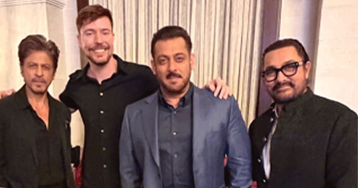 এক ফ্রেমে তিন খান, মিস্টারবিস্টের এক ছবিতেই তোলপাড় বলিউড