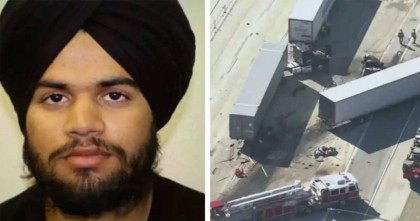 ভারতীয় অভিবাসীর ট্রাক চাপায় দুমড়ে-মুচড়ে গেলো গাড়ি, নিহত তিন