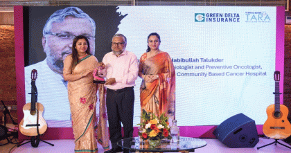 স্তন ক্যান্সার সচেতনতায় সম্মাননা পেলেন ডা. রাসকিন