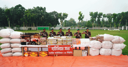 বিজয়নগরে ভারতীয় পণ্য জব্দ