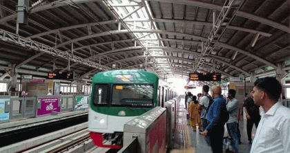 তিন ঘণ্টা পর আংশিক চালু মেট্রোরেল