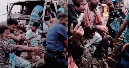 বগুড়ায় সড়ক দূর্ঘটনায় সেনাবাহিনীর ১৩ সদস্য আহত