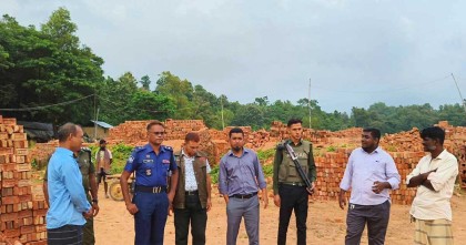 বান্দরবানে অবৈধ ইটভাটায় অভিযান, দুই লাখ টাকা জরিমানা