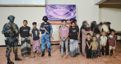 টেকনাফে ২৫ জিম্মি উদ্ধার ও পাচারকারী গ্রেপ্তার