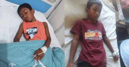 টাইফয়েড ভ্যাকসিনের পর জ্বরে আক্রান্ত শিক্ষার্থী সাইফুল্লাহ মাহদি