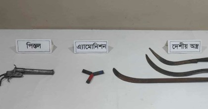 মেহেরপুরের গাংনীতে অস্ত্র ও গুলি উদ্ধার