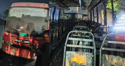 পার্টি দেয়ার চুক্তিতে বাসে আগুন;   শিক্ষার্থীসহ নিহত তিন