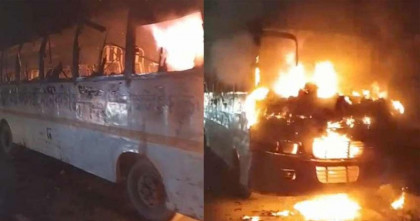 পাঁচ দিনে দেশে ৩১টি যানবাহনে অগ্নিসংযোগ