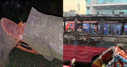 রাতভর আওয়ামী দুষ্কৃতিকারীদের ককটেল বিস্ফোরণ, বাসে অগ্নিসংযোগ