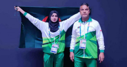 ইসলামিক সলিডারিটি গেমসে উশুতে ব্রোঞ্জ জিতলেন বাংলাদেশের শিখা