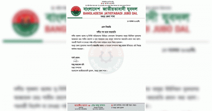 বগুড়া-১: ধানের শীষের প্রার্থীর বিরুদ্ধে মিছিল যুবদলের দুই নেতাকে অব্যহতি